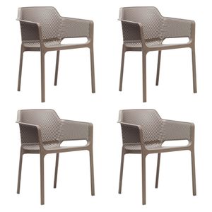 Nardi Net Stapelsessel-Set 4tlg Kunststoff