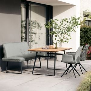 Niehoff Portofino Gartenmöbel-Set 4-tlg. Tisch 160x95cm