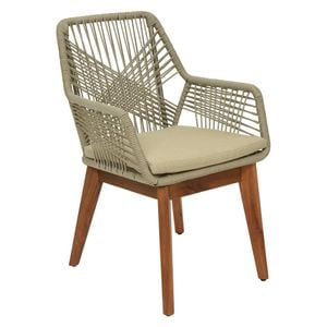 Outdoor Living Seville Diningsessel Akazie/Rope inkl. Kissen