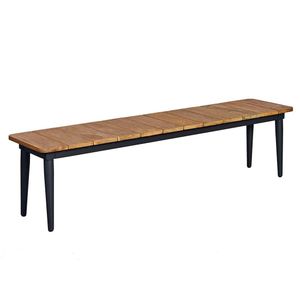OUTLIV. Clark Gartenbank Aluminium/Teak Recycelt