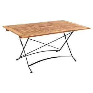 OUTLIV. Lindau Klapptisch 110/150x90x75 cm Stahl/Teak