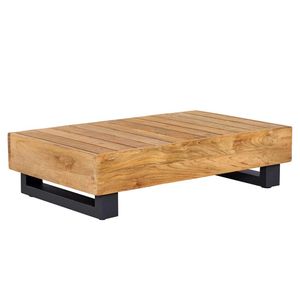 OUTLIV. Madrid Loungetisch 100x60cm Aluminium/Teak Recycelt