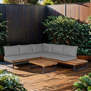 OUTLIV. Orleans Ecklounge 3-tlg. Stahl/Suntex
