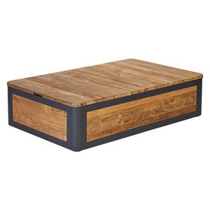 OUTLIV. Paros Loungetisch 113x70cm Aluminium/Teak recycelt