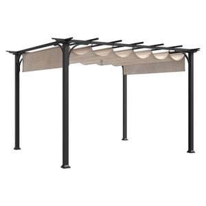 OUTLIV. Gartenpergola 366x274cm Stahl/Stoff