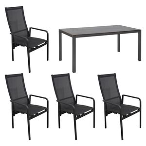 OUTLIV. Santa Monica Gartenmöbelset 5-tlg. Tisch 160x90cm