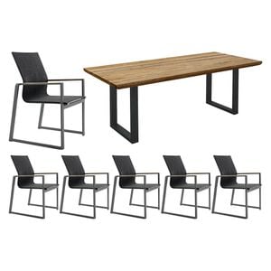 Solpuri Foxx Gartenmöbel-Set 7-tlg. Tisch 200x100cm