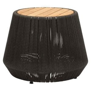 Stern Beistelltisch Ø45cm Aluminium/Rope/Teak