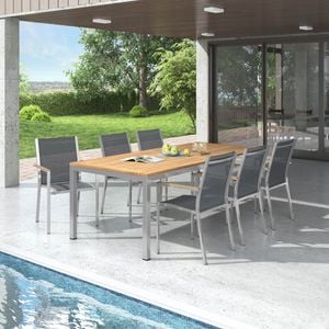 Stern Cardiff Gartenmöbel-Set 7-tlg. Tisch 220x100cm
