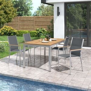 Stern Cardiff Gartenmöbel-Set 5-tlg. mit OUTLIV. Tisch 160x90cm