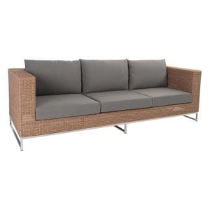 Stern Fontana Gartensofa Edelstahl/Geflecht