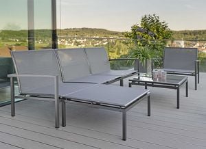 Stern Skelby Loungeset Aluminium/Kunstfaser