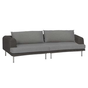 Stern Viva Gartensofa Edelstahl/Geflecht