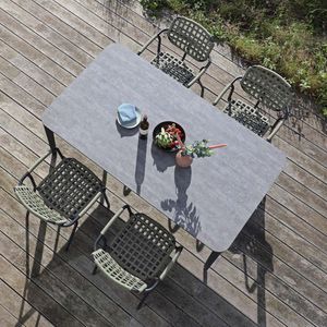 Zebra Costa Gartenmöbel-Set 5-tlg. Tisch 180x100cm