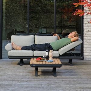 Zebra Sky Loungeset 2-tlg. Aluminium/Sunproof