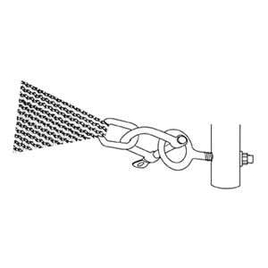Doppler Schäkel für Darwin/Alupro Sonnensegel Edelstahl