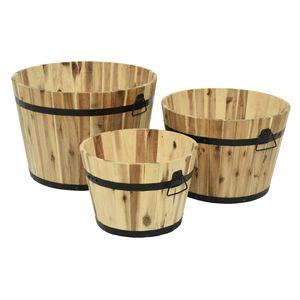 Kaemingk Pflanztopf-Set 3-tlg. Akazie