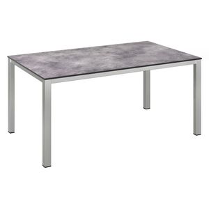 Kettler Cubic Gartentisch 160x95 cm  Edelstahl/HPL