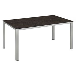 Kettler Cubic Gartentisch 160x95 cm Edelstahl/Keramik-Glas
