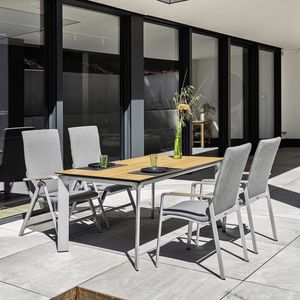 Kettler Diamond Gartenmöbel-Set 5-tlg. Tisch 160x95cm