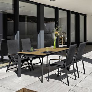 Kettler Diamond Gartenmöbel-Set 5-tlg. Tisch 160x95cm