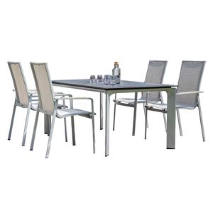 Kettler Diamond Gartenmöbelset 5-tlg. mit Tisch 180x95cm