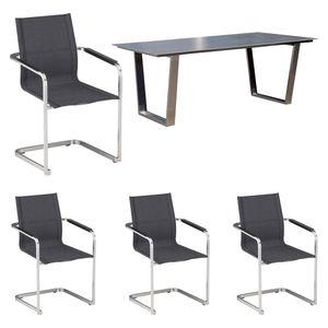 Kettler Feel/Ferrara Gartenmöbelset 5tlg Tisch 180x100cm