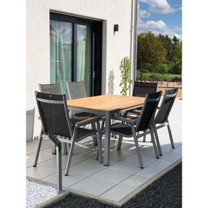 Kettler Granada Gartenmöbelset 7-tlg. mit Tisch 160x95cm
