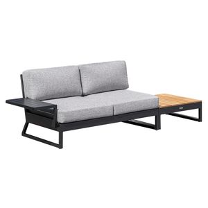 Kettler Ocean Skid Platform Gartensofa inkl. Loungetisch 70x70cm Alu/Olefin