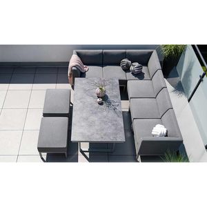 Kettler Pure Dininglounge 9-tlg. mit Tisch 160x95cm