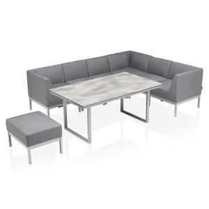 Kettler Pure Dininglounge 8-tlg. mit Tisch 160x95cm