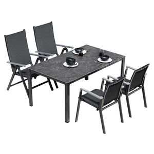 Kettler Rasmus Gartenmöbelset 5-tlg. mit Tisch 160x95cm