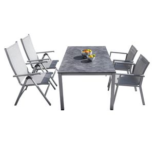 Kettler Rasmus Gartenmöbelset 5-tlg. mit Tisch 160x95cm