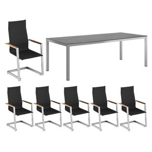 Kettler Sense Gartenmöbelset 7-tlg. mit Tisch 220x100 cm