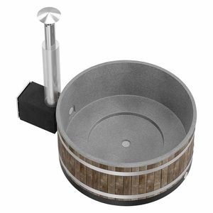 KIRAMI Original Chill M Badefass-Set Hot Tub Ø170cm