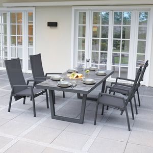 LC Garden Bondino Gartenmöbel-Set 5-tlg. Tisch 200x100cm