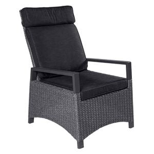 LC Garden 6X Gartenstuhl Rope Stuhl Stapelstuhl Textilgeflecht Bänderstuhl Seilstuhl Silber 