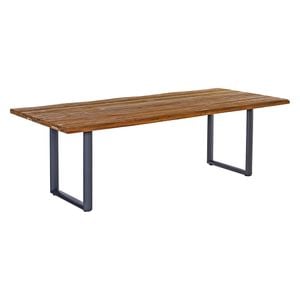 LC Garden Riviona Gartentisch 180x90cm Edelstahl/Teakholz