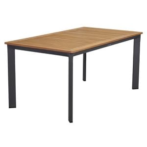 LC Garden Unicamo Gartentisch 160x90cm Aluminium/Teak