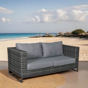 LC Garden Vivera 2-Sitzersofa 174x87x73cm Aluminium/Geflecht