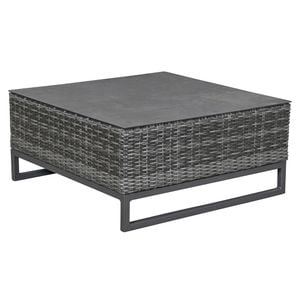 LC Garden Vivera Loungetisch 80x80cm Aluminium/Glaskeramik