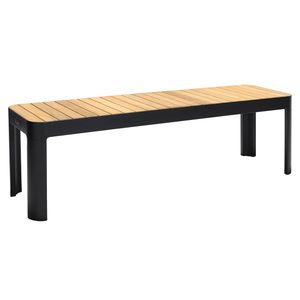 LifestyleGarden Portals Picknick Gartenbank 143cm Aluminium/Teak