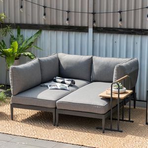 LifestyleGarden Topaz Loungeset Aluminium/Teakholz