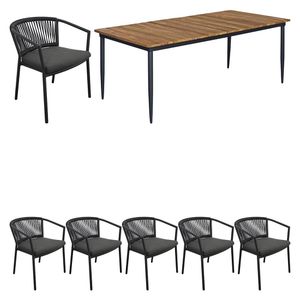 OUTLIV. Mata Gartenmöbelset 7-tlg. Tisch 220x100 cm
