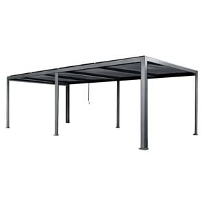 MWH Kiosko XXL Gartenpergola 720cm Aluminium