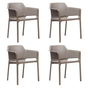 Nardi Net Stapelsessel-Set 4tlg Kunststoff
