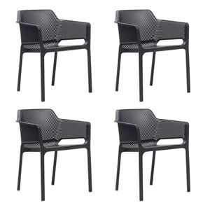 Nardi Net Stapelsessel-Set 4tlg Kunststoff