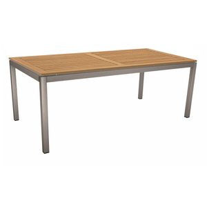 Stern Gartentisch 200x100cm Aluminium/Teak