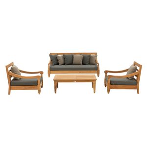 OUTLIV. Mojo Loungeset 4-tlg. Teakholz/Sunproof