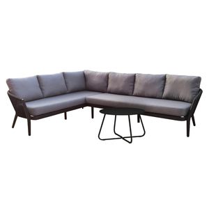 OUTLIV. Monet Ecklounge 3-tlg. Aluminium/Rope inkl. Kissen